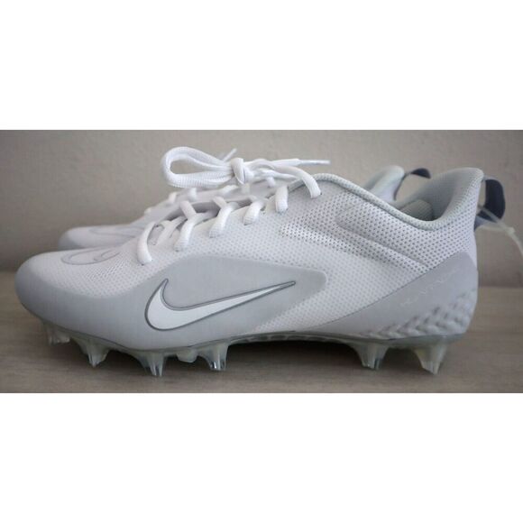 Nike CW4439-110 Men Sz 10.5 White Alpha Huarache 8 Pro Lax Lacrosse Cleats - Picture 2 of 8